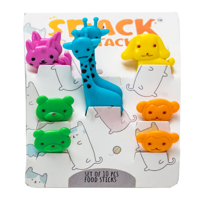 Snack Attack Animal Dessert Forks - 10 Pieces Giraffe Style