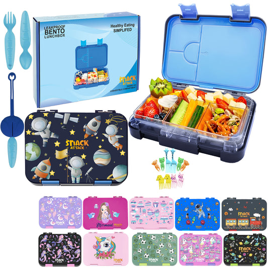 Snack Attack Bento Lunch Box For Kid Blue Astro