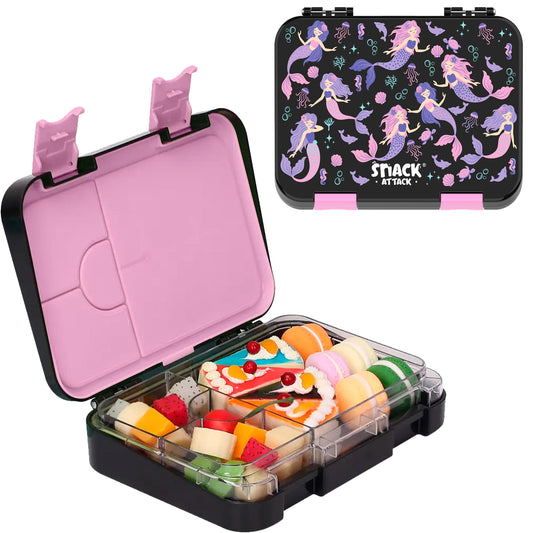 Snack Attack Kids Bento Box – Black Mermaid