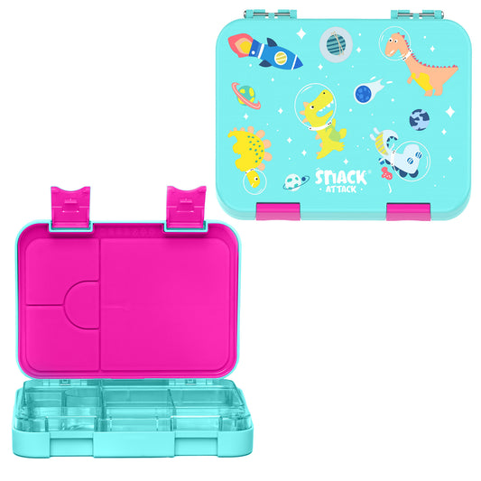 Lunch Box for Kids – 4/6 Compartments Dino Space theme