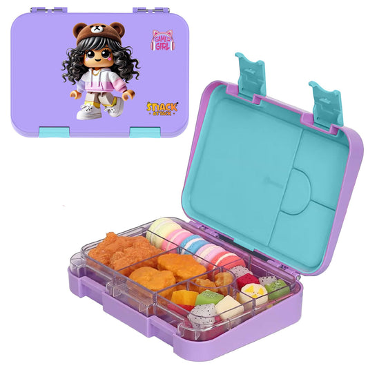 Lunch Box for Kids – 4/6 Compartments Gamer Girl theme