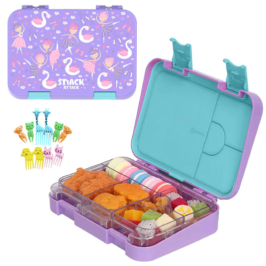 Lunch Box for Kids – 4/6 Compartments Ballerina theme