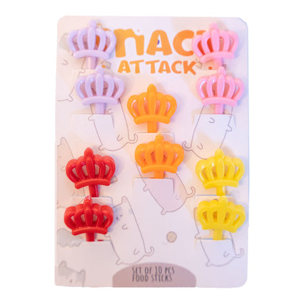 Snack Attack Flamingoo Dessert Forks - 10 Pieces