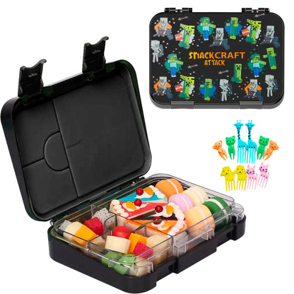 Lunch Box for Kids – 4/6 Compartments Snack Craft theme