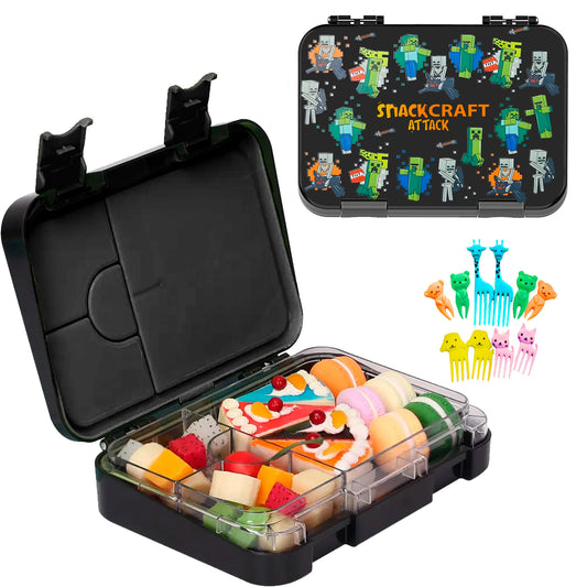 Lunch Box for Kids – 4/6 Compartments Snack Craft theme