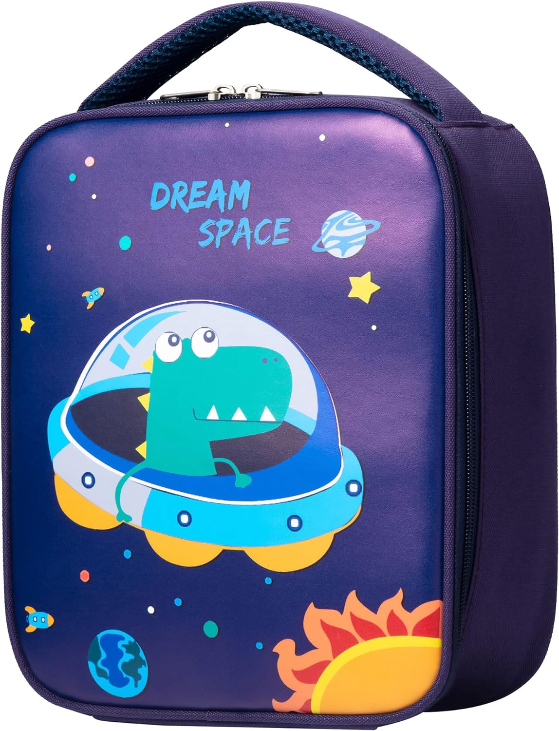 Snack Attack Dino Space Insulated Lunch Bag