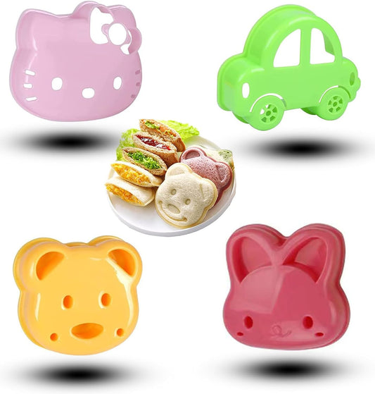Snack Attack Mini Sandwich Cutters - 4 Pack