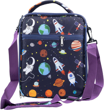 Snack Attack Astro Space Insulated Lunch Bag (Blue)