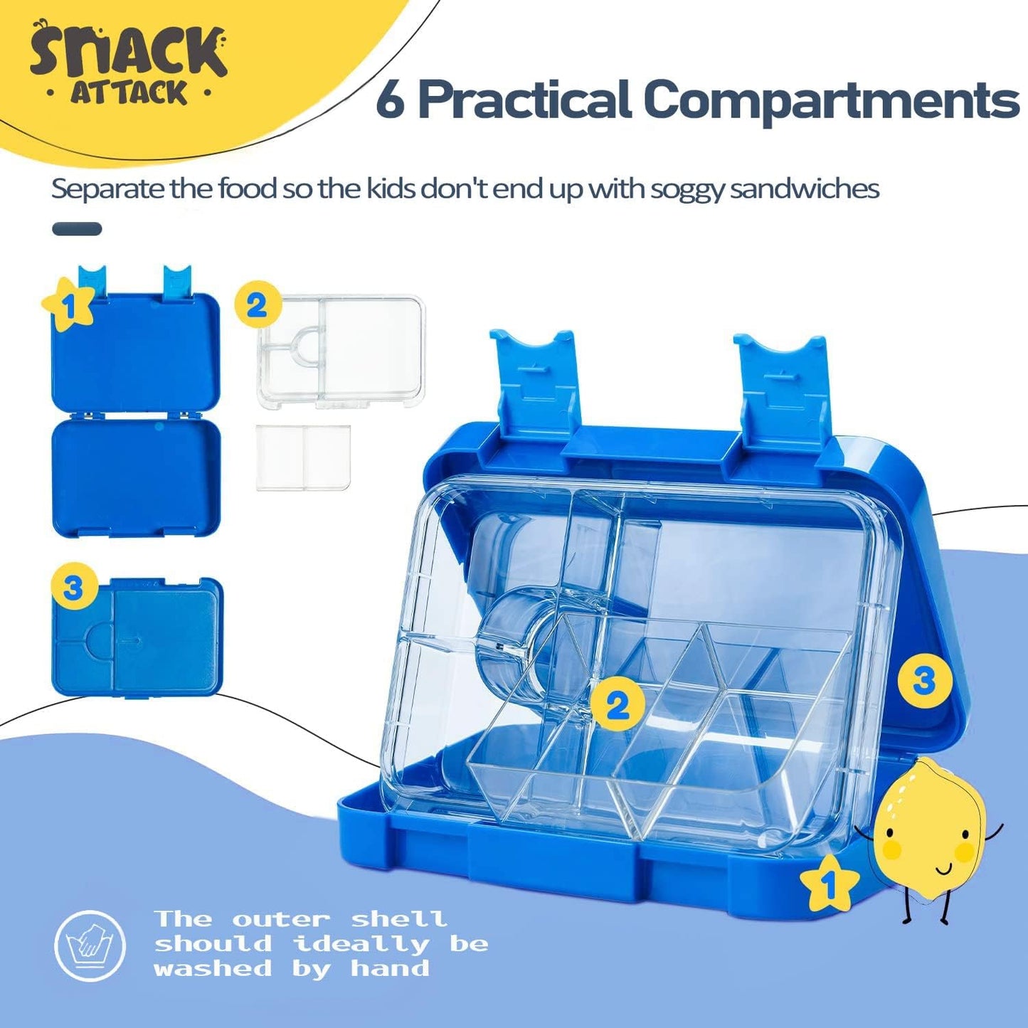 Snack Attack Bento Lunch Box For Kid Astro Theme