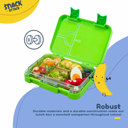 Lunch Box for Kids – 4/6 Compartments Dino X theme