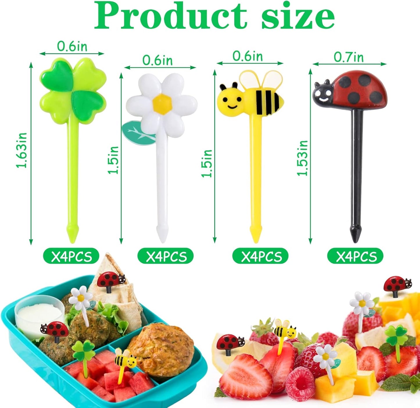 Snack Attack Honey Bee Dessert Forks - 10 Pieces