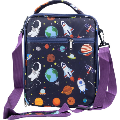 Snack Attack Astro Space Insulated Lunch Bag (Blue)