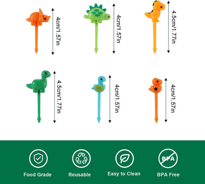 Snack Attack Dinosaur Style Food Pickers for Kids