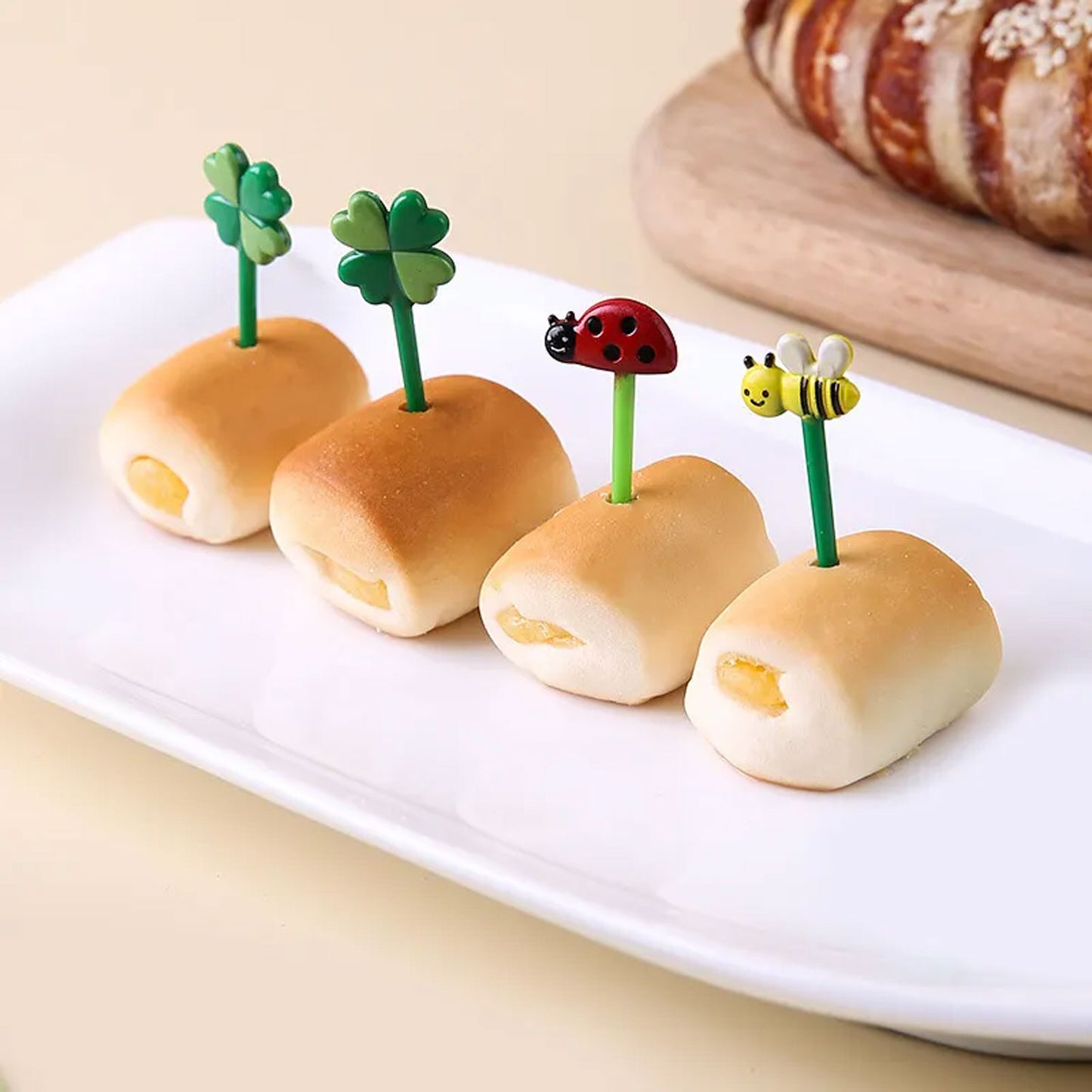 Snack Attack Honey Bee Dessert Forks - 10 Pieces