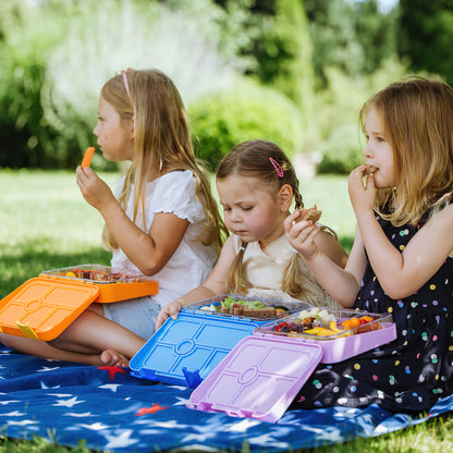 Lunch Box for Kids – 4/6 Compartments Pink Deer theme
