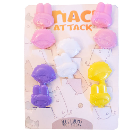 Snack Attack Bunny Dessert Forks - 10 Pieces