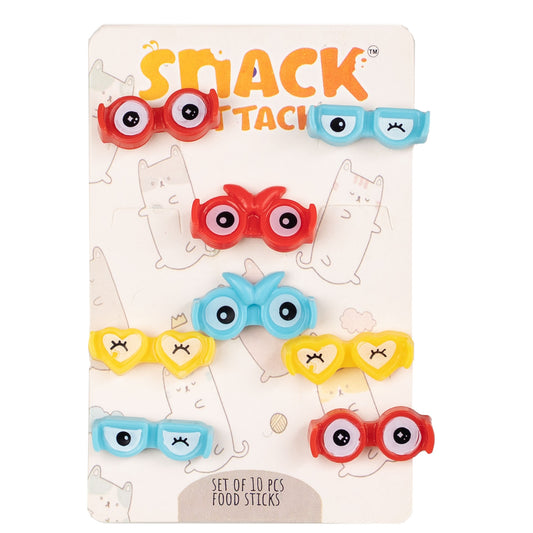Snack Attack Goggles Dessert Forks - 8 Pieces