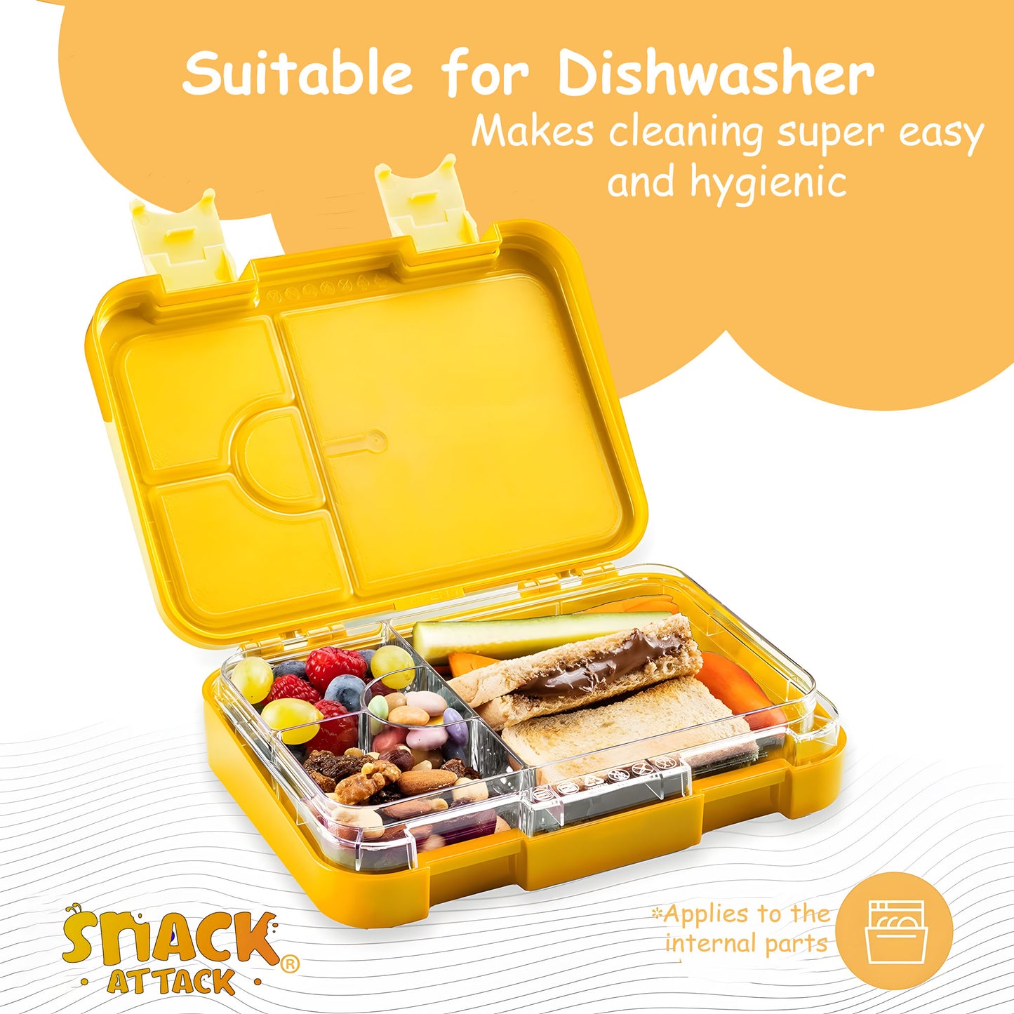 Lion Lunch Box – Yellow, Convertible