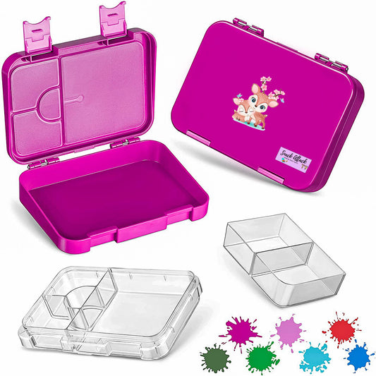 Bijoux Purple Kids Bento Lunch Box – 4/6