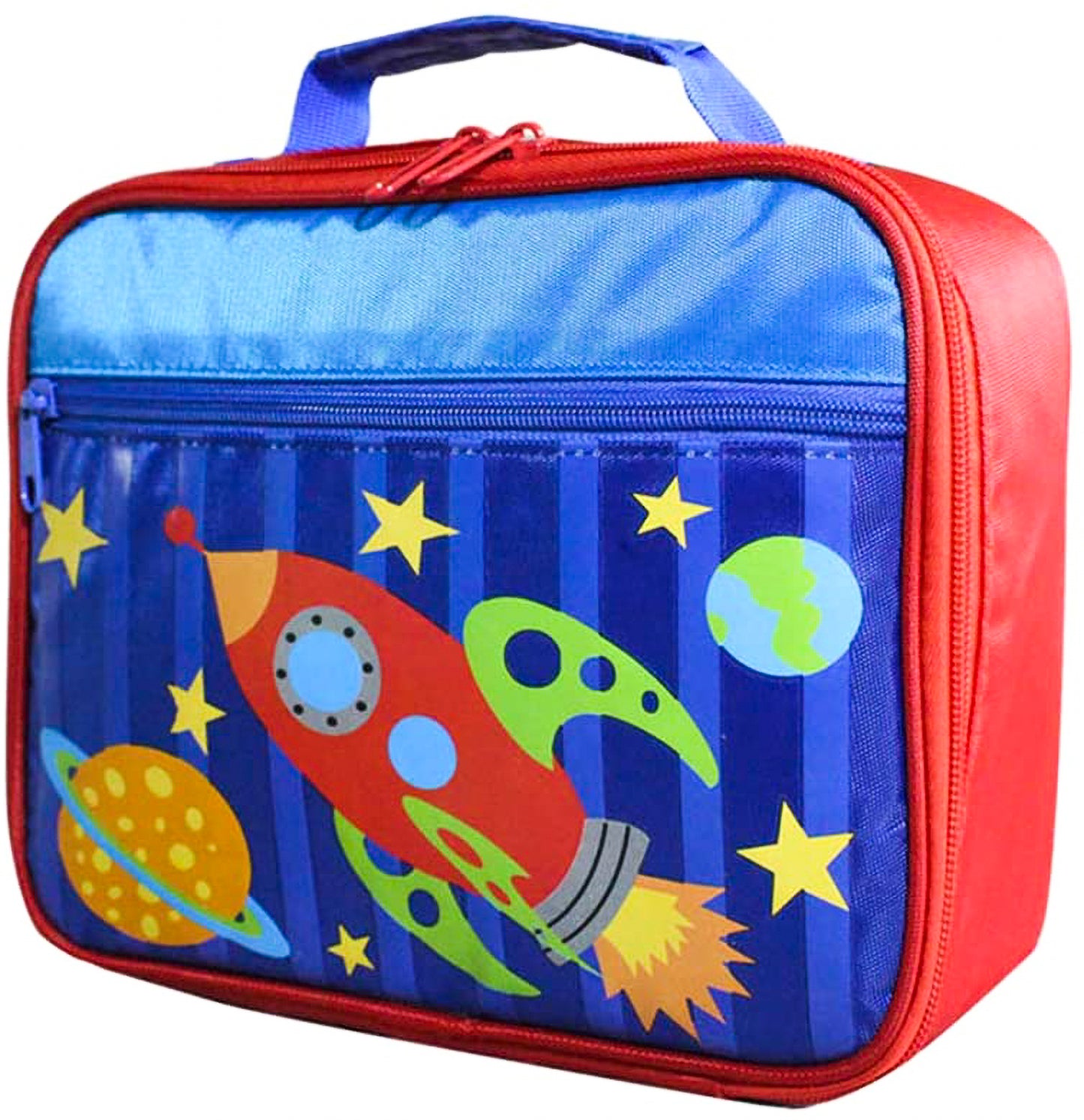Space Rocket Insulated Lunch Bag for School Kids