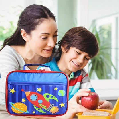 Space Rocket Insulated Lunch Bag for School Kids