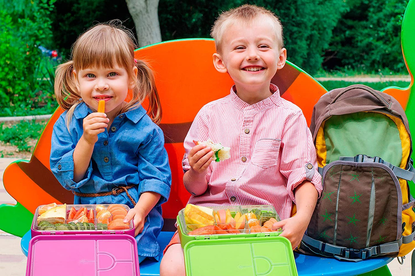Bijoux Purple Kids Bento Lunch Box – 4/6