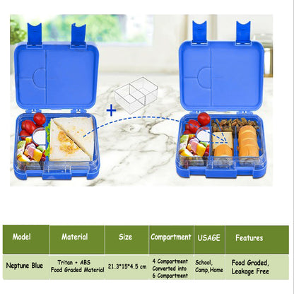 Neptune Blue Kids Bento Lunch Box – 4/6