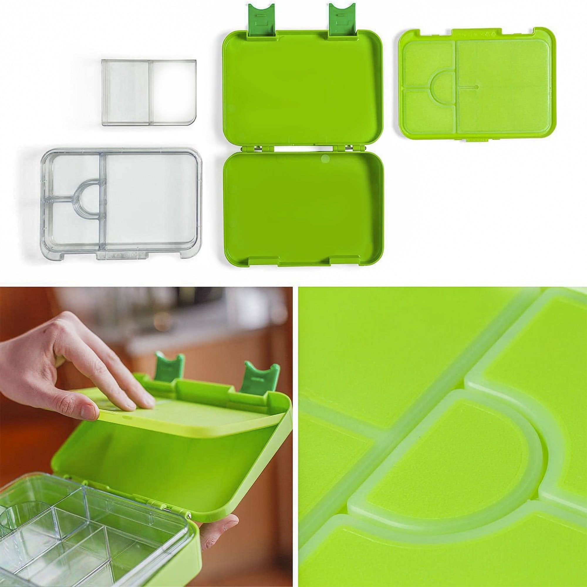 Greenware 3-Compartment Snack Box –