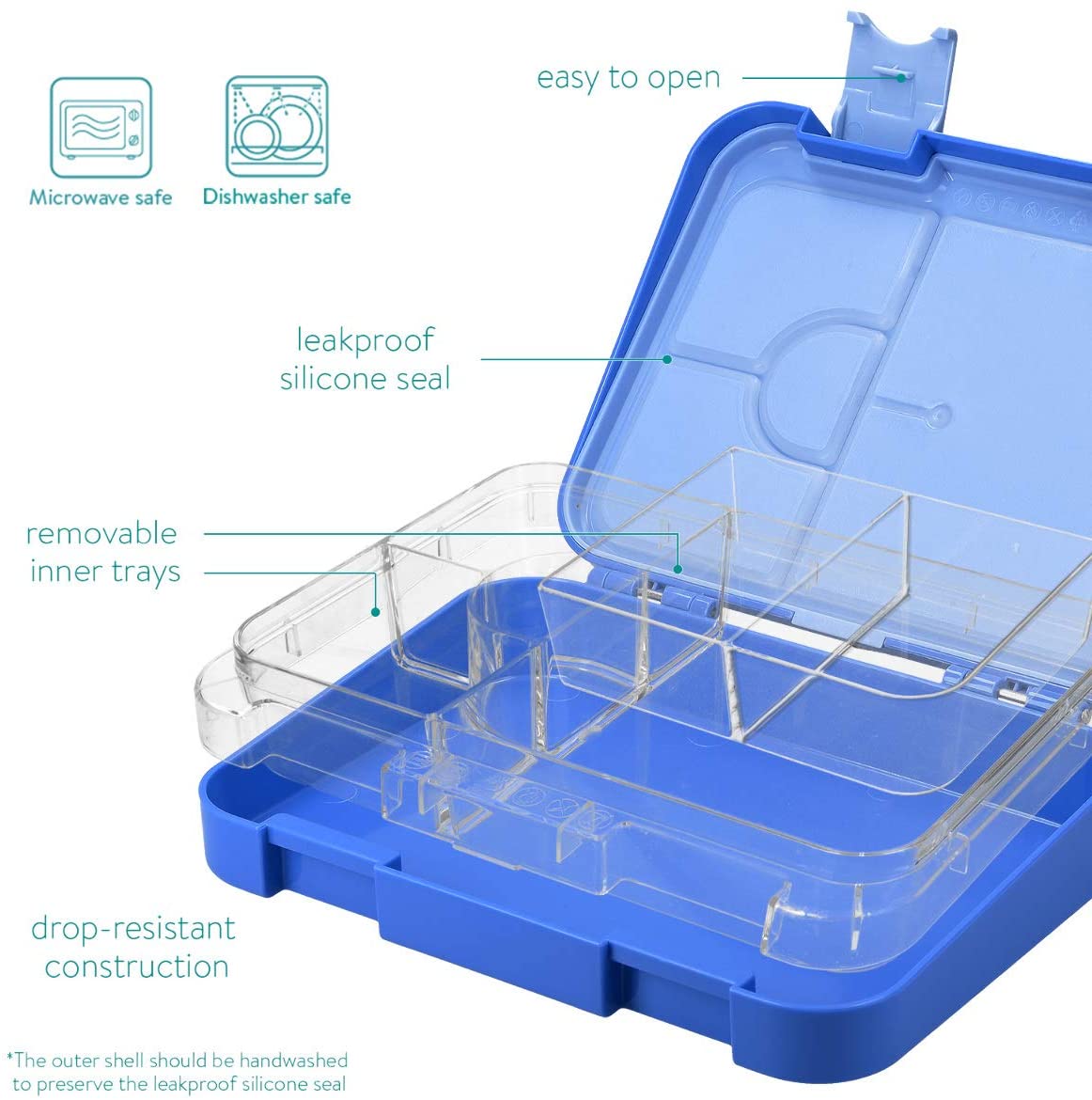 Bento Lunch Box – Neptune Blue Spaceman
