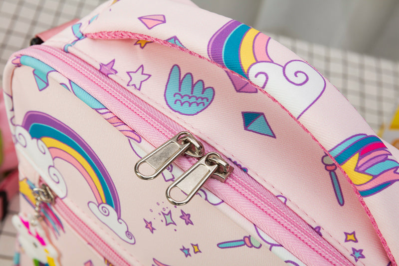 Snack Attack Pink Unicorn Kids Insulated Lunch Bag