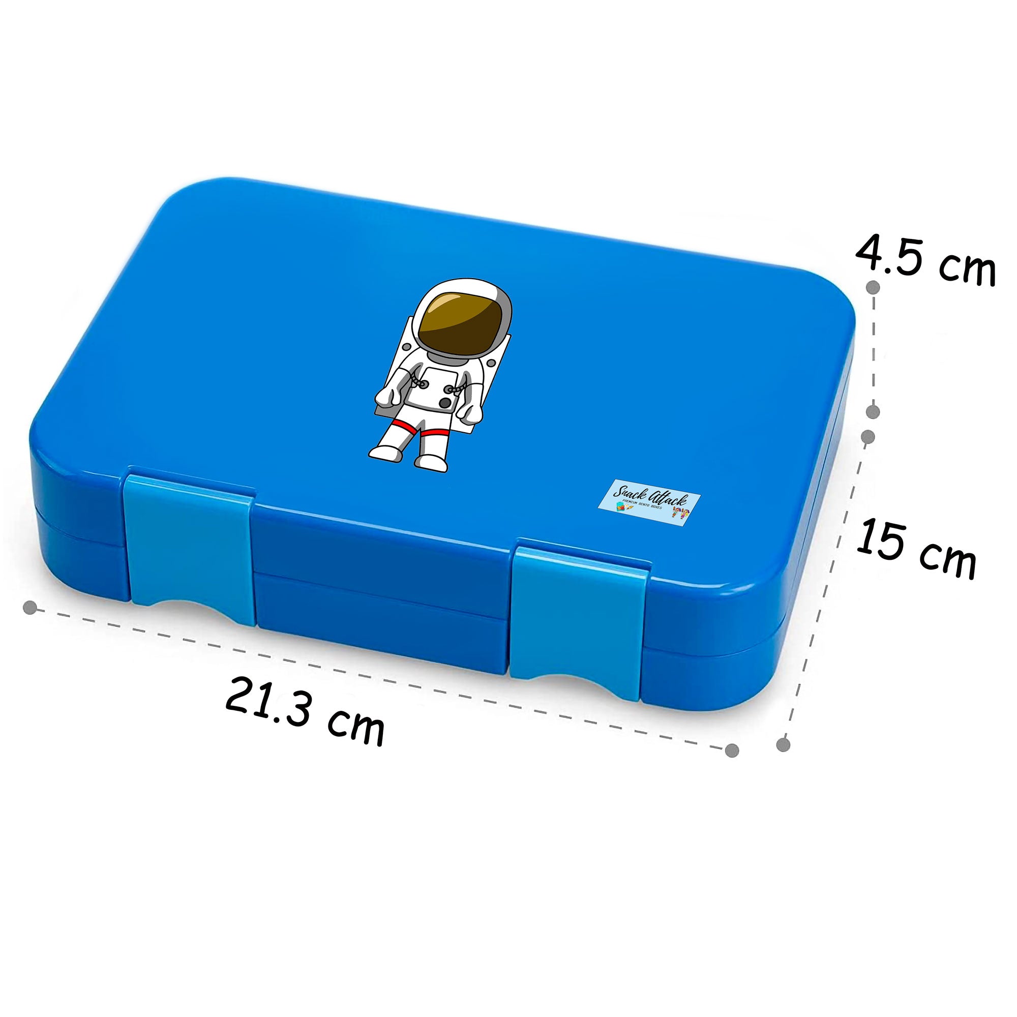 Bento Box Mini Snack Neptune Blue for kids Lunch box Food Graded Materials  BPA FREE & LEAK PROOF| Made of Triton (Neptune Blue Space man) by Snack